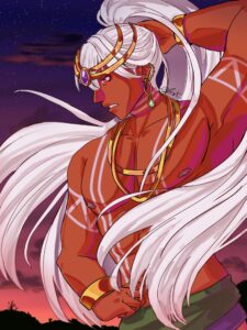 Personaje propio, Dios escorpión del desierto - digital programa Ibis Paint Pro